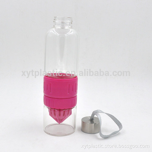strap glass bottle infusion juice glass bottle